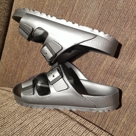 NWOT BIRKENSTOCK Arizona EVA Anthracite Regular Fit Color Light Gray Size 36 - Picture 5 of 11